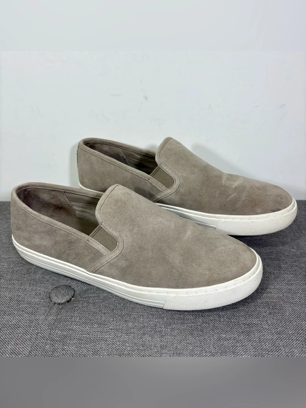 Tory Burch Suede Slip-On Flats in Taupe- woman’s 7.5